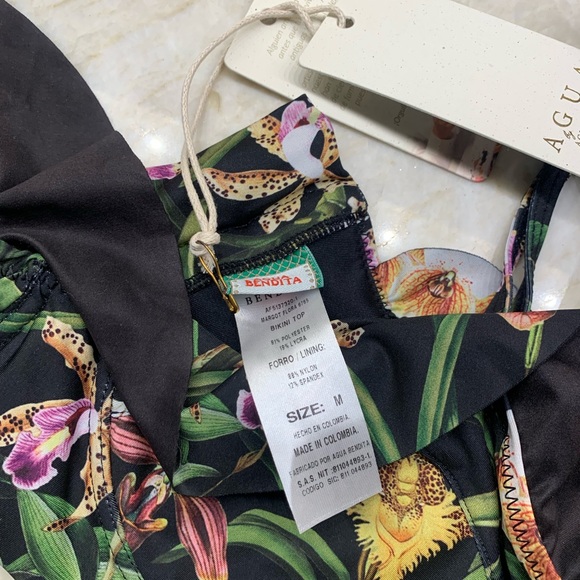 Agua by Agua Bendita Margot Floral Ruffle Bikini Top - Picture 5 of 11